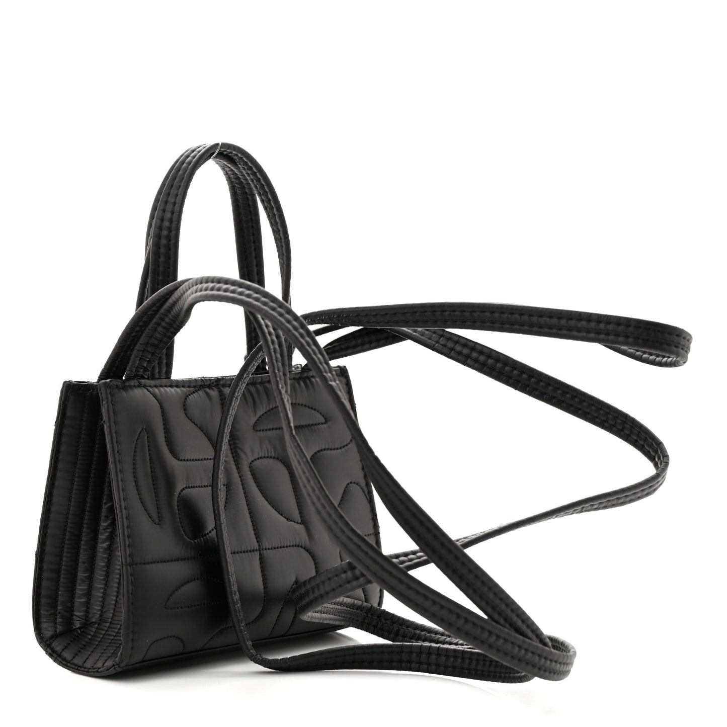 x MOOSE KNUCKLES Nylon Quilted Small Shopping Bag Black