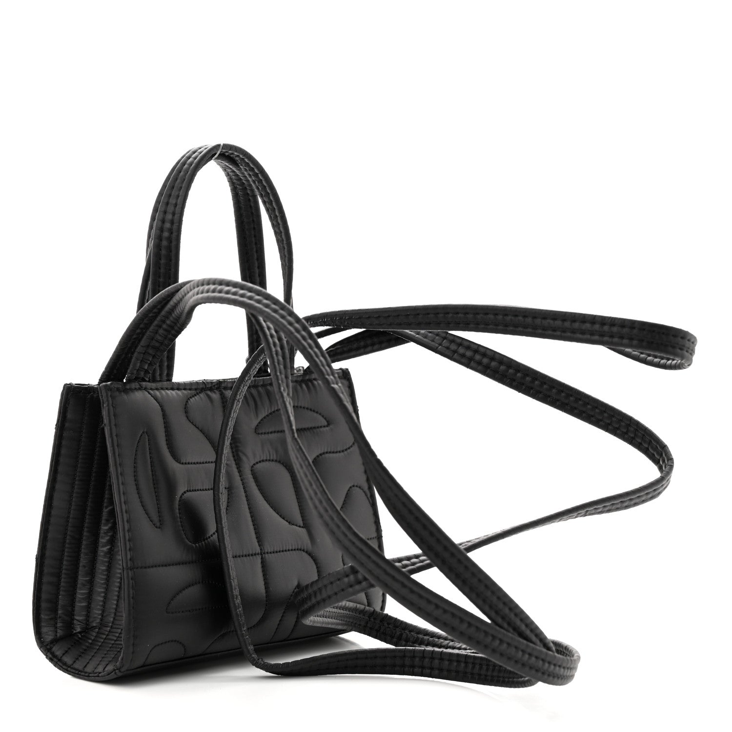 Telfar x MOOSE KNUCKLES Nylon Quilted Small Shopping Bag Black 3 of 9