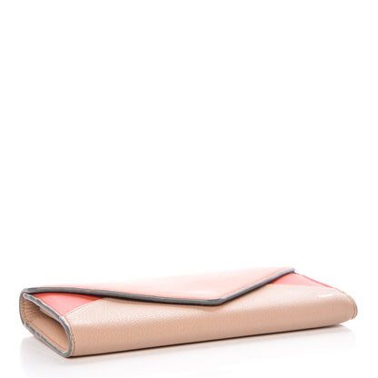 Chloe Calfskin Flap Long Wallet Orange Fizz 4 of 9