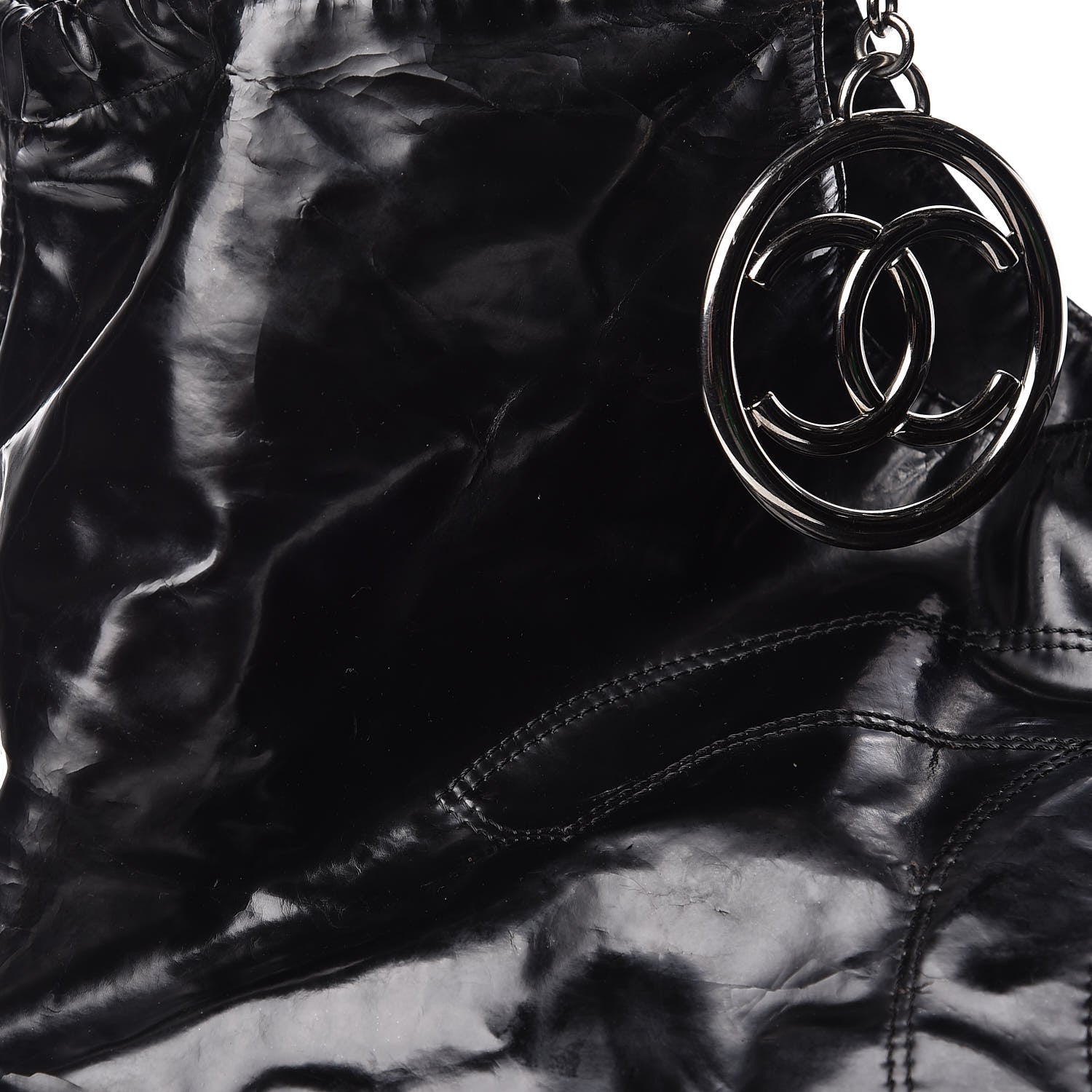 Chanel Vinyl XL Coco Cabas Black 16 of 17