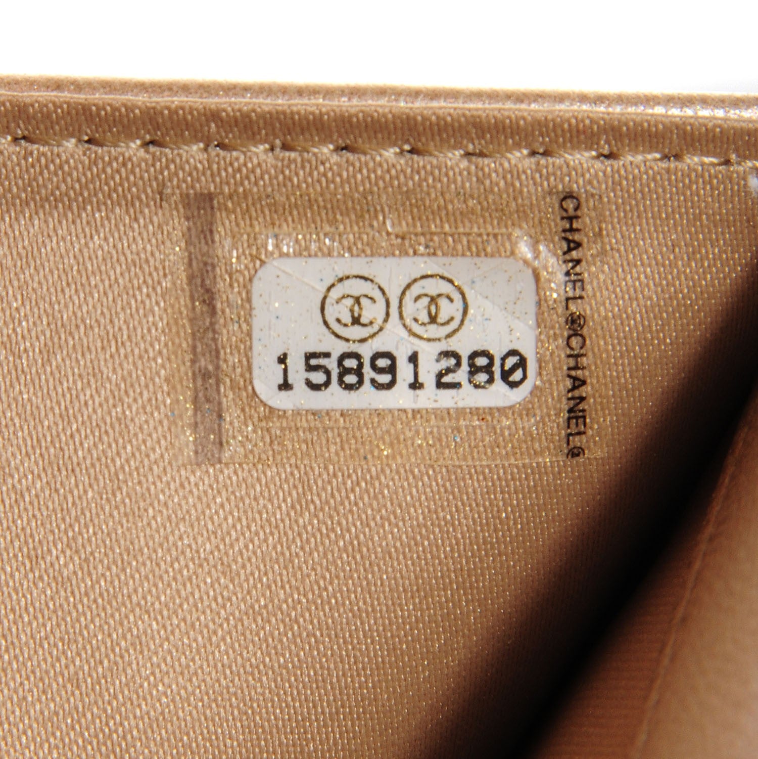 Chanel Lambskin Camellia Embossed Large Gusset Flap Wallet Beige 7 of 8