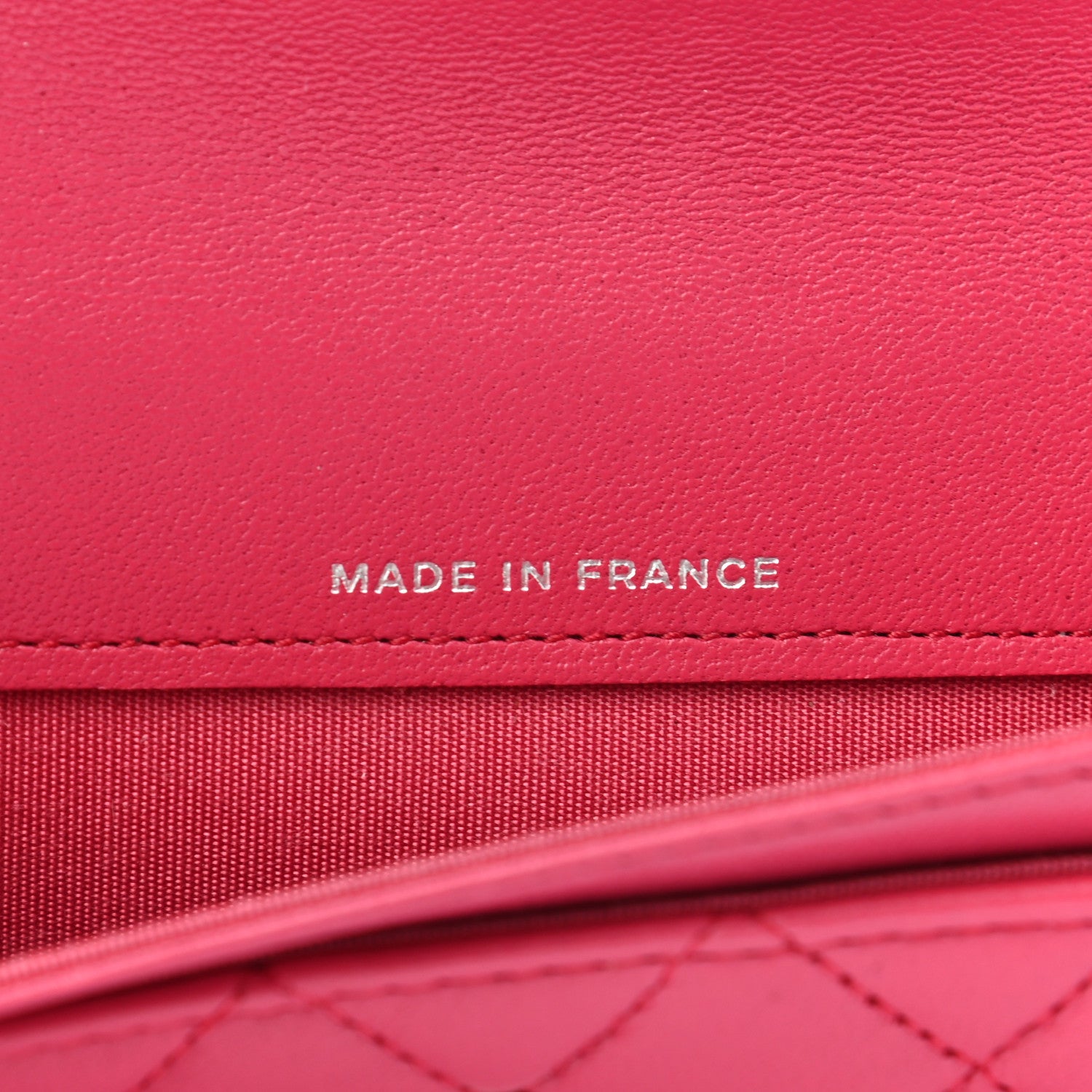 Chanel Lambskin Quilted Boy Flap Card Holder Fuchsia 6 of 8