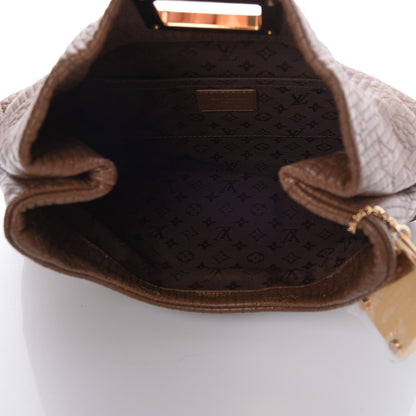 Louis Vuitton Calfskin Quilted Monogram Altair Clutch Beige 5 of 7