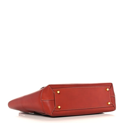 Bottega Veneta French Calfskin Maxi Intrecciato Medium Arco Red 3 of 7