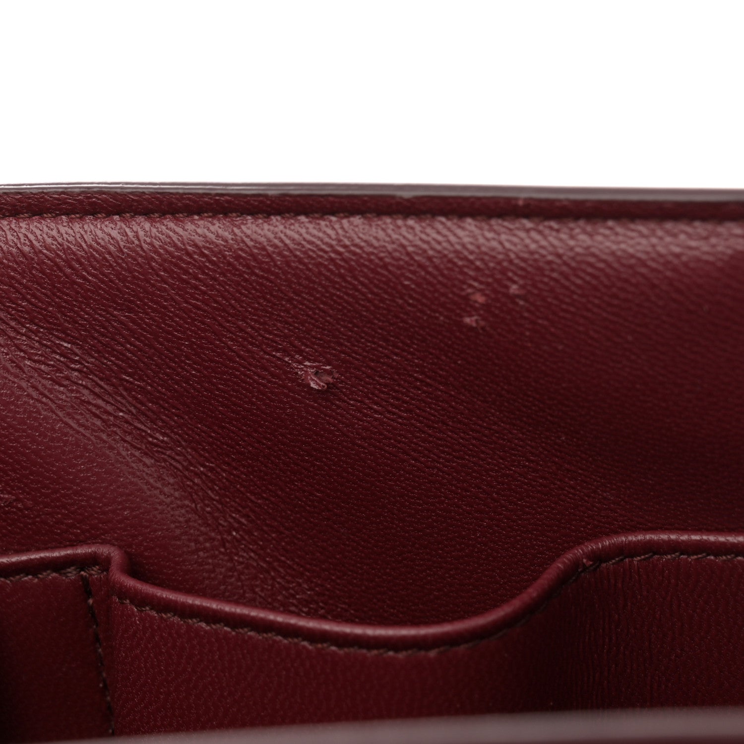 Celine Box Calfskin Medium Classic Box Flap Bag Burgundy 11 of 13