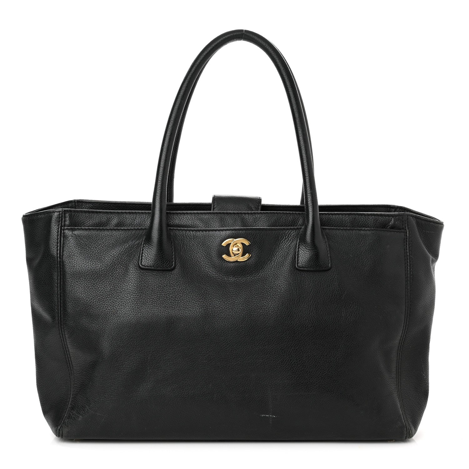Chanel Calfskin Cerf Executive Shopper Tote Black 1 of 17