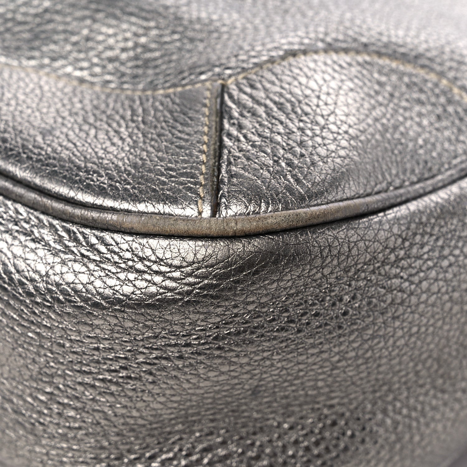 Prada Metallic Vitello Daino Tote 10 of 22