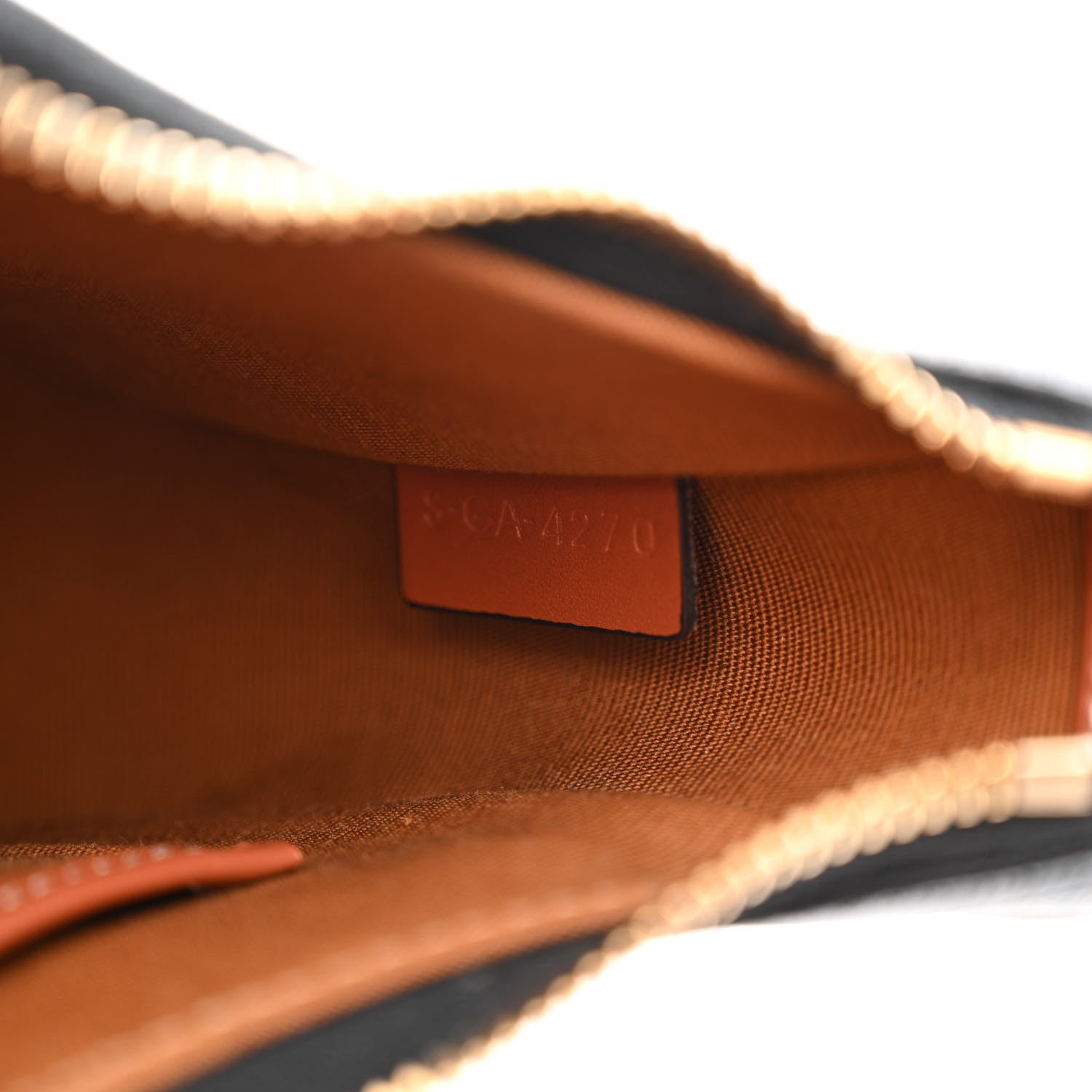 Celine Triomphe Canvas Calfskin Ava Shoulder Bag Tan 6 of 10