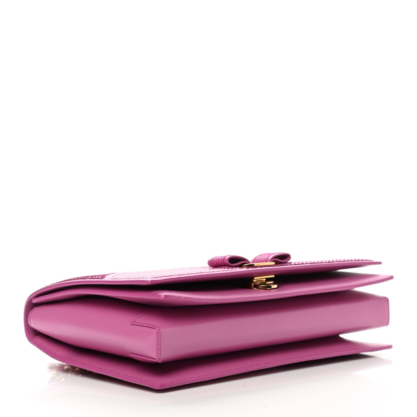 Stitched Calfskin Medium Ginny Shoulder Bag Pink
