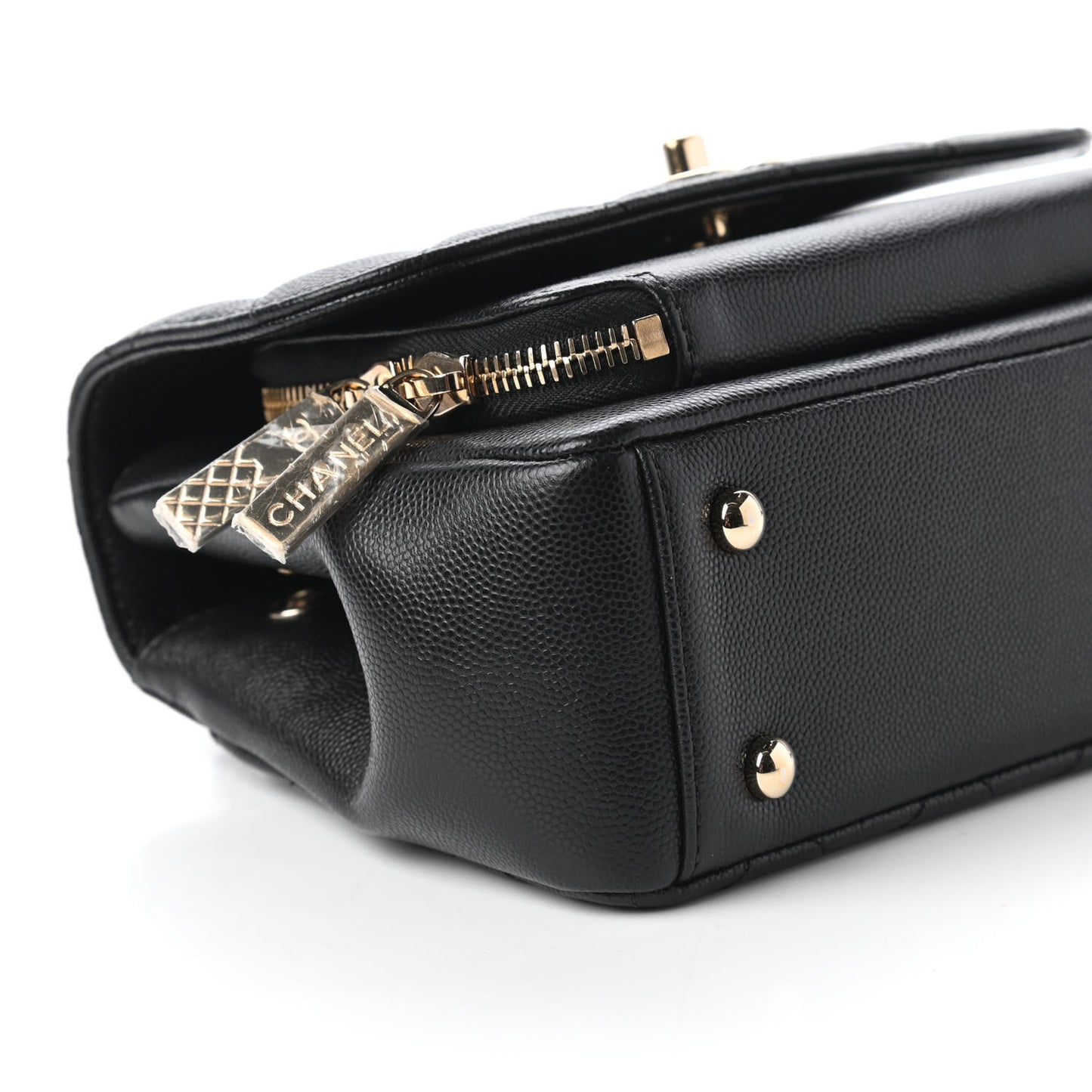 Caviar Quilted Small Business Affinity Flap Black