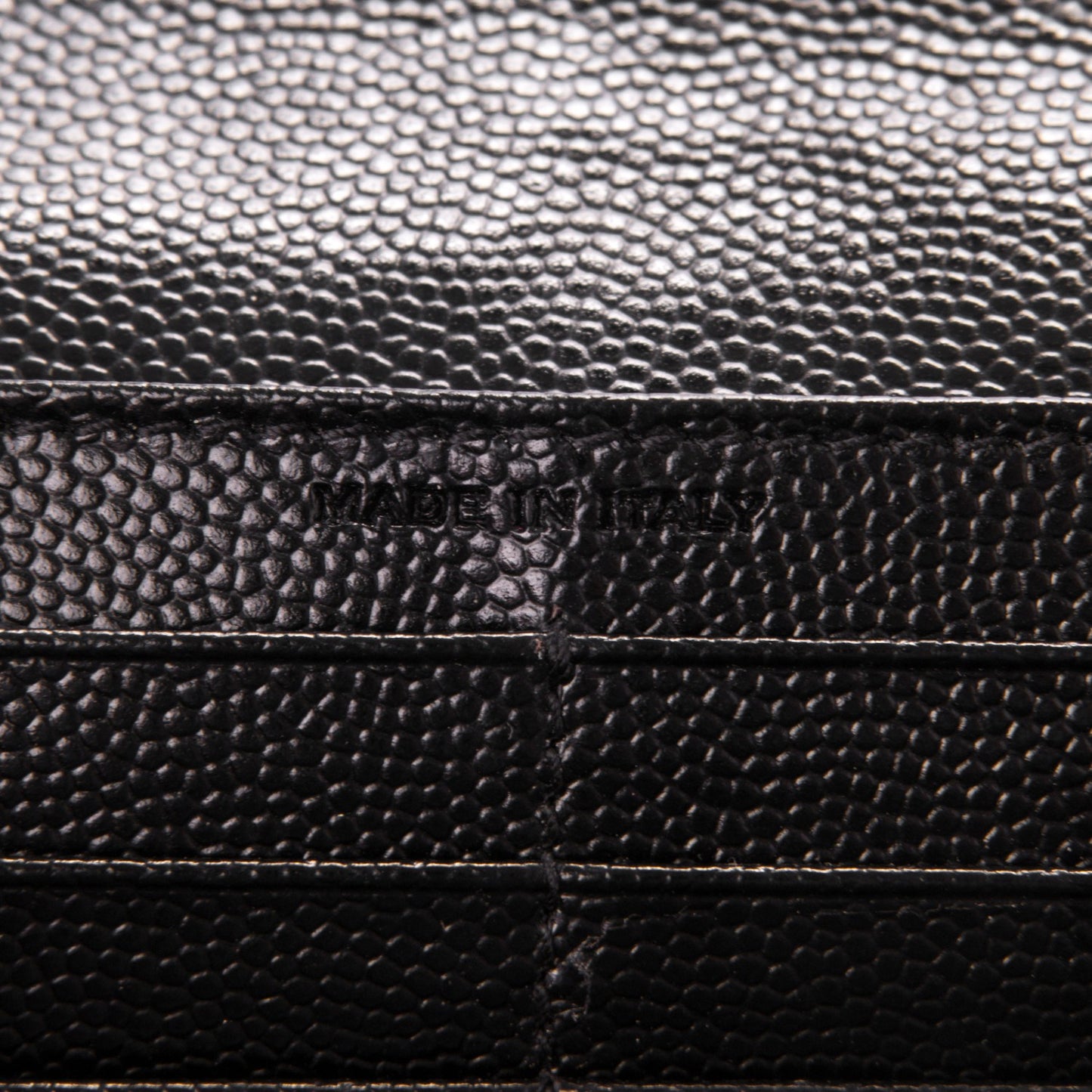 Grain De Poudre Studded Classic Marquage Flap Wallet Black