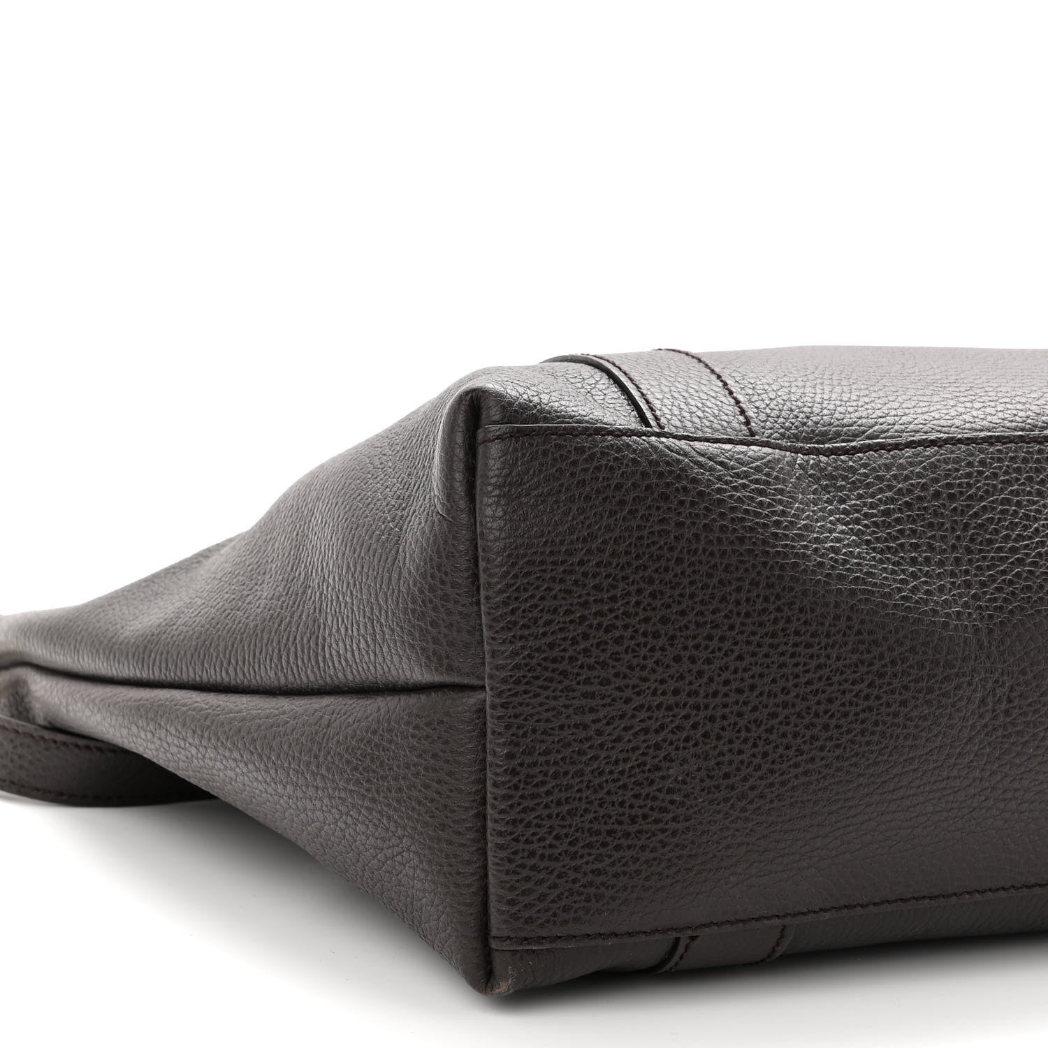 Gucci Calfskin Bamboo Top Handle Tote Dark Brown 9 of 12