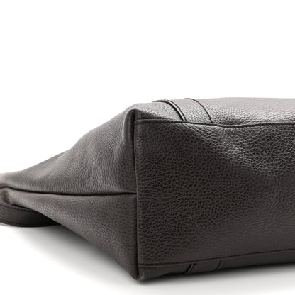 Gucci Calfskin Bamboo Top Handle Tote Dark Brown 9 of 12