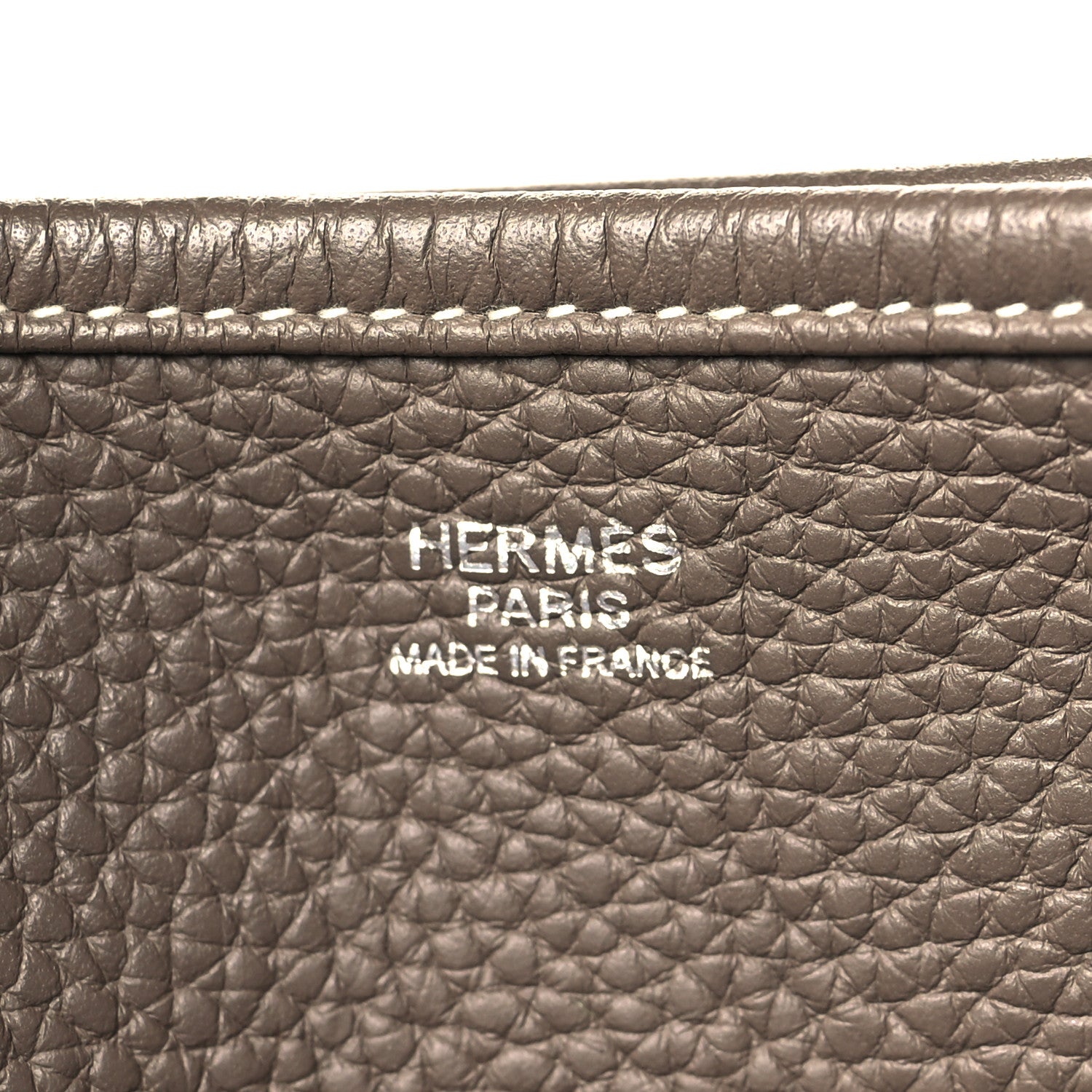 Hermes Taurillon Clemence Evelyne III GM Etoupe 6 of 9