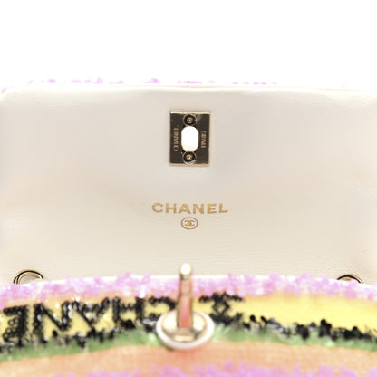 Chanel Sequin COCO Clutch With Chain Multicolor 6 of 12