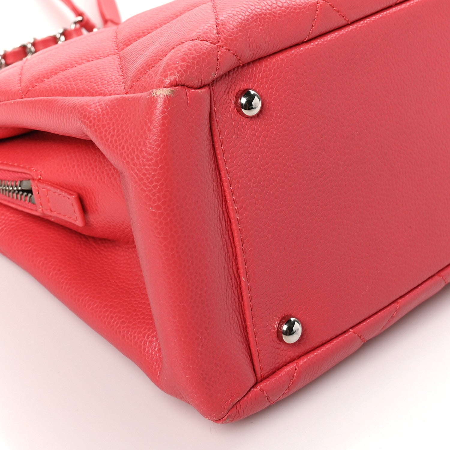 Chanel Caviar Quilted Timeless CC Soft Tote Pink 9 of 10
