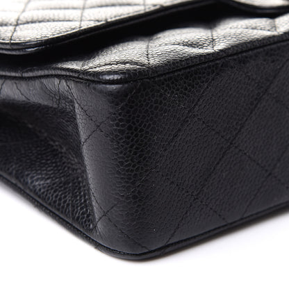 Chanel Caviar Quilted Medium Double Flap Black 9 of 10