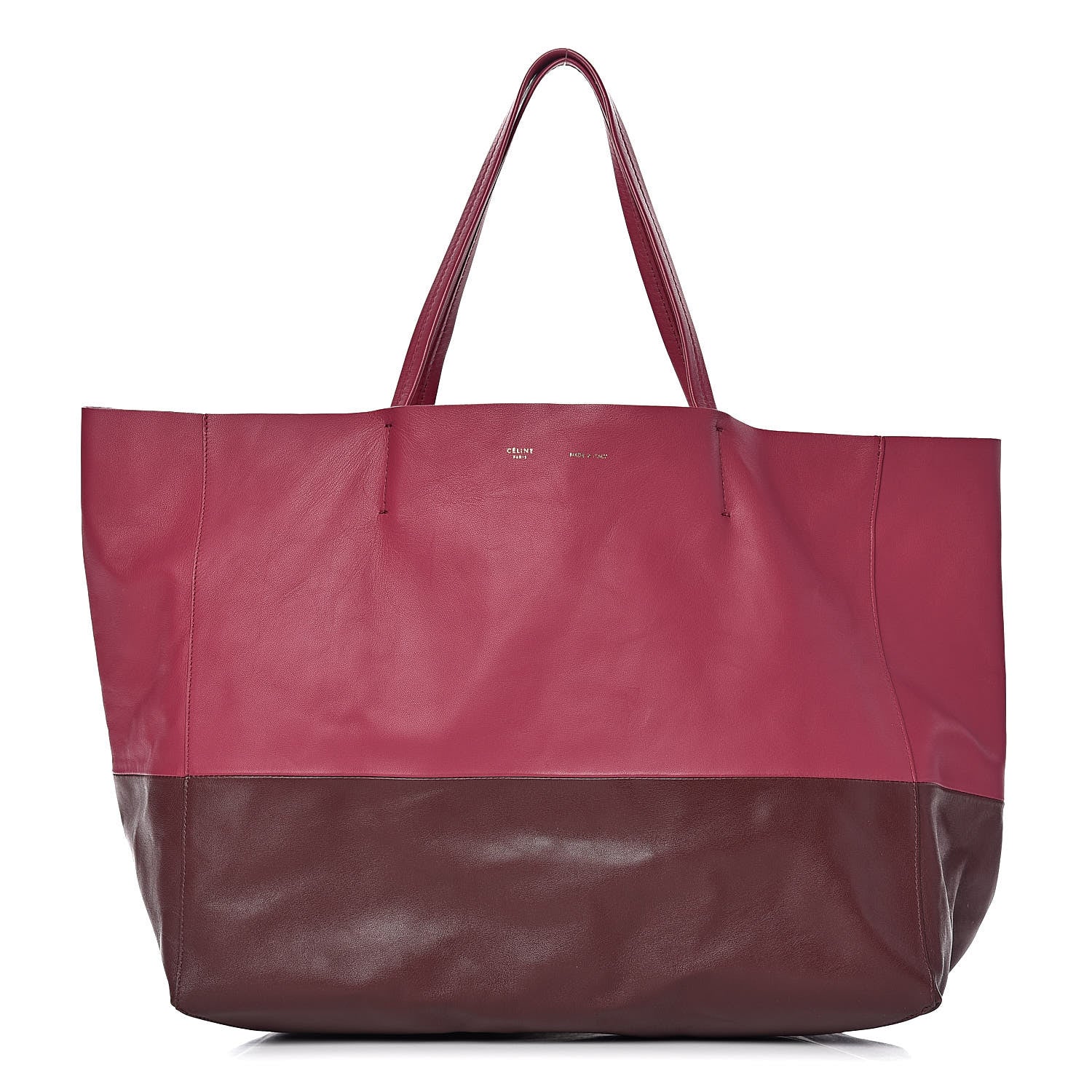 Celine Lambskin Horizontal Bi-Cabas Orchid Purple 1 of 12