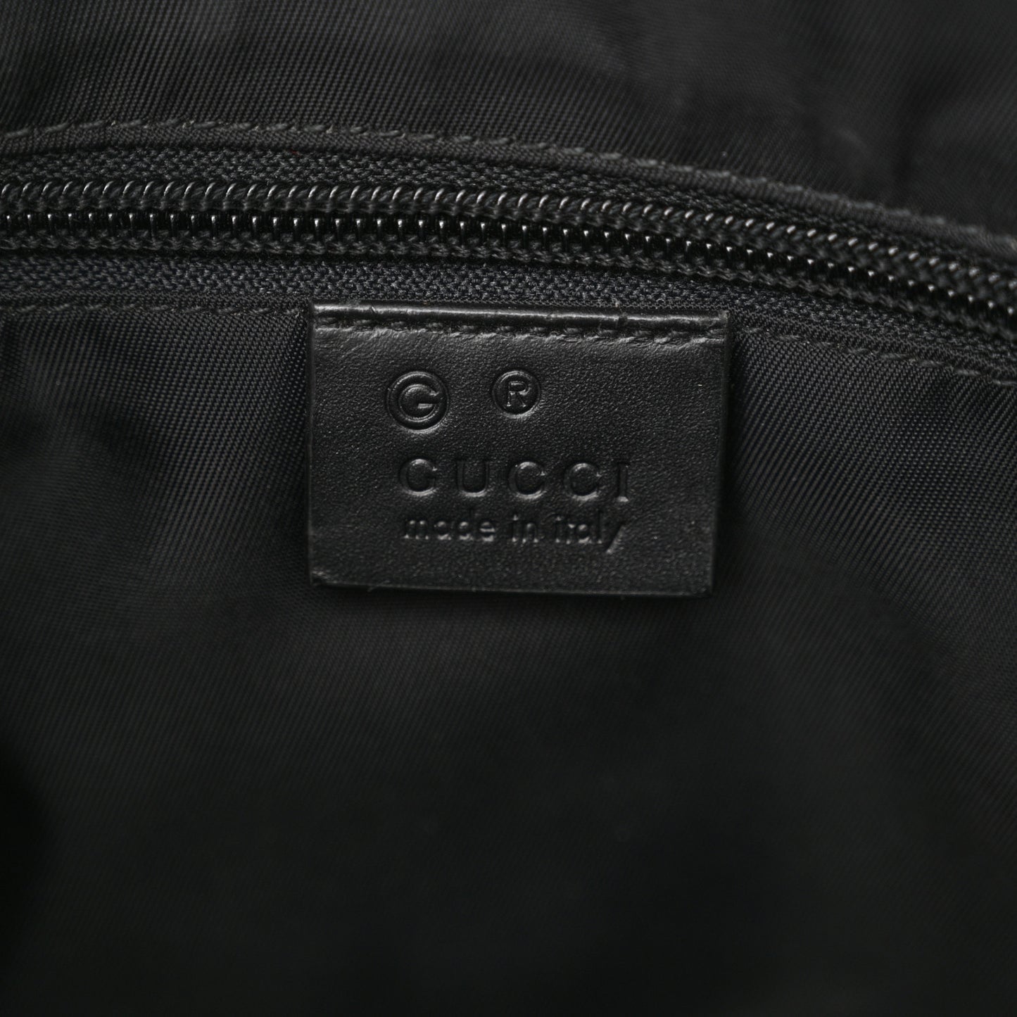 Techno Canvas Selleria Calfskin Web Small Flat Messenger Bag Black
