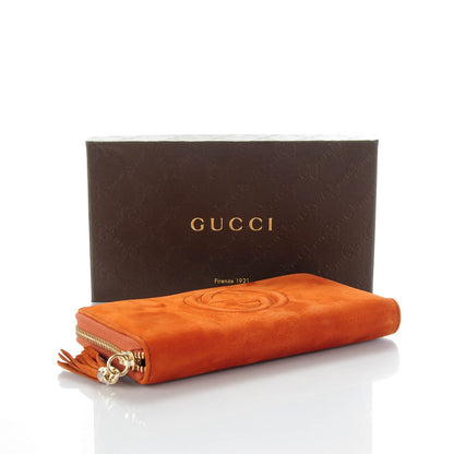 Gucci Vitello Range Soho Zip Around Wallet Old Whisky 4 of 7