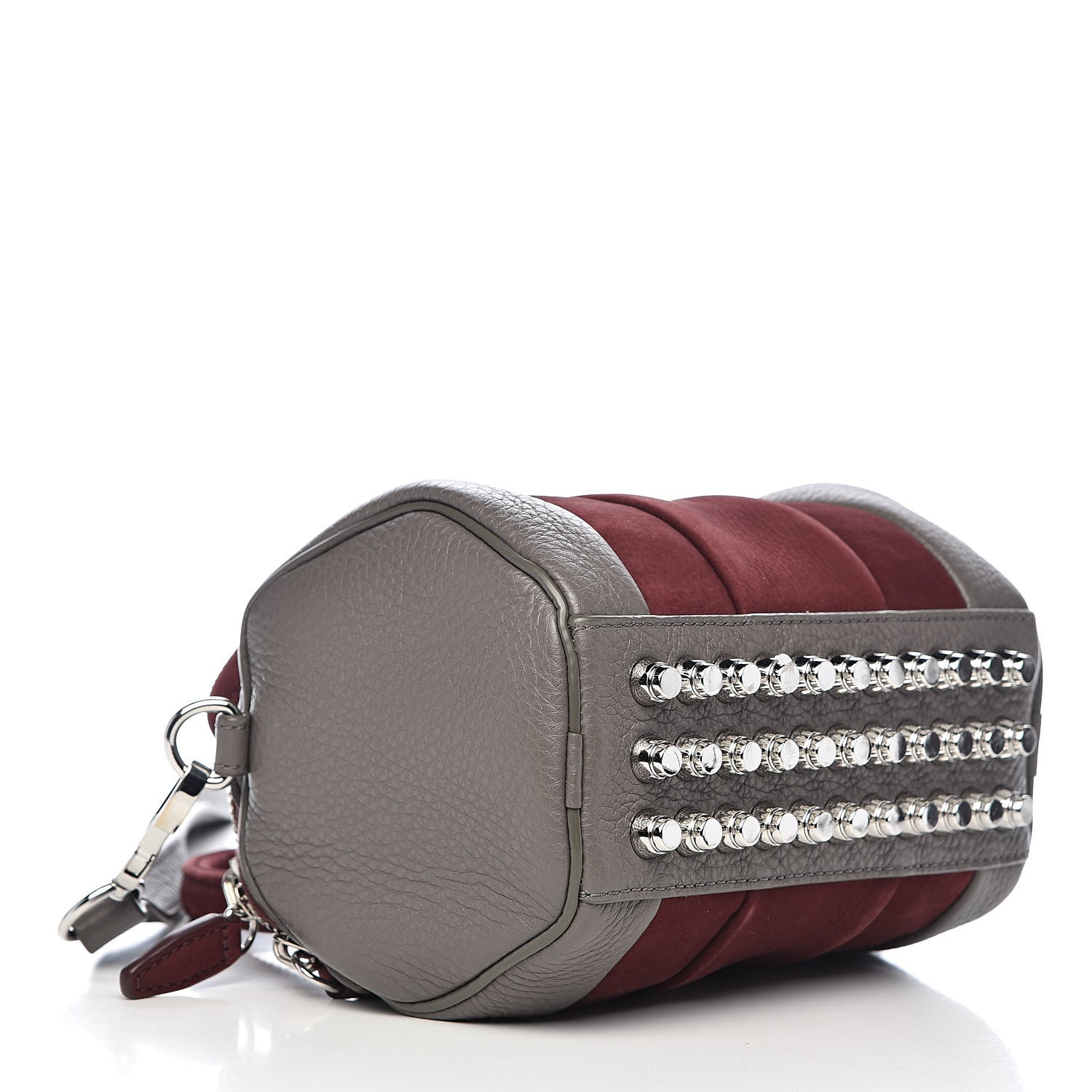 Alexander Wang Nubuck Soft Pebbled Calfskin Mini Rockie Beet Stone Rhodium Hardware 4 of 12