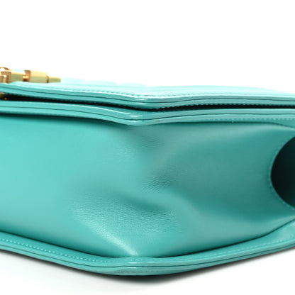 Chanel Calfskin Quilted Medium Boy Flap Turquoise 10 of 11