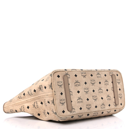 MCM Visetos Medium Liz Reversible Shopper Tote Beige 4 of 20