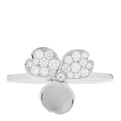Tiffany Platinum Diamond Paper Flowers Ring 51 5.75 1 of 4
