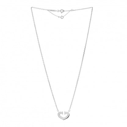 Cartier 18K White Gold Medium Hearts and Symbols Necklace 3 of 4