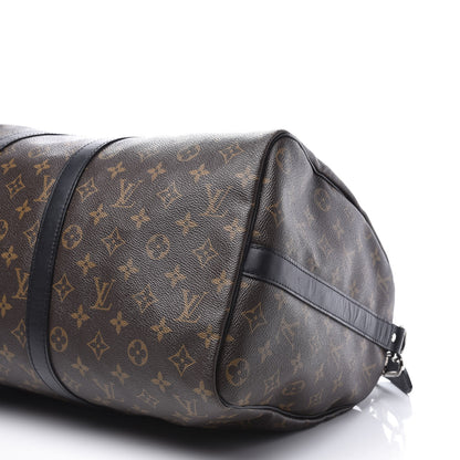 Louis Vuitton Monogram Macassar Keepall Bandouliere 45 6 of 11