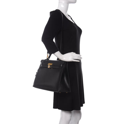 Hermes Box Kelly Sellier 35 Black 2 of 10