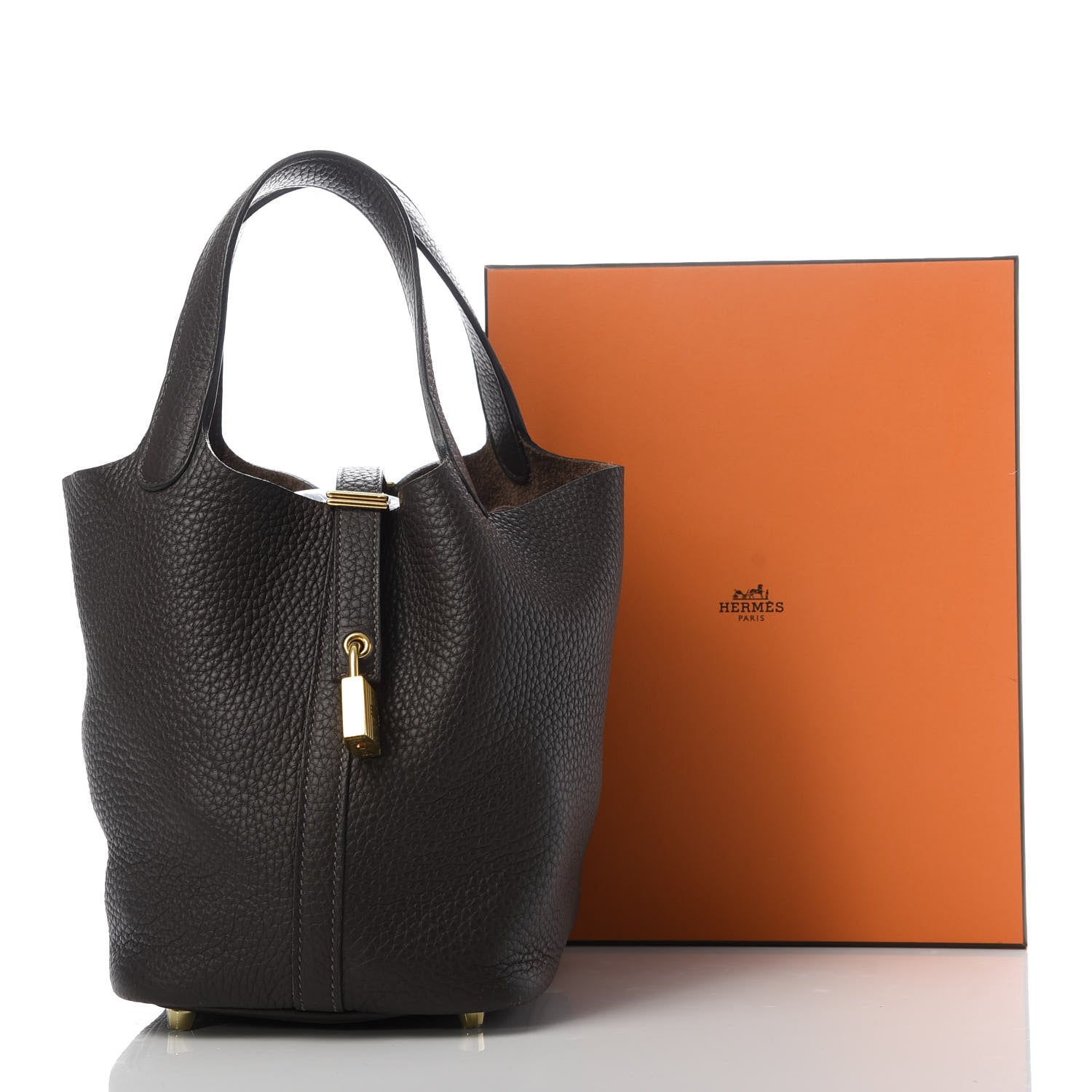 Hermes Taurillon Clemence Picotin Lock 18 PM Ebene 10 of 10