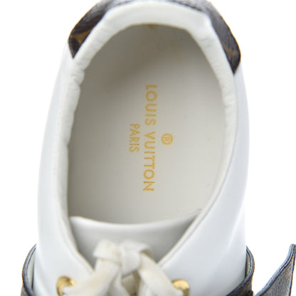 Louis Vuitton Calfskin Monogram Frontrow Sneakers 37.5 White 6 of 11