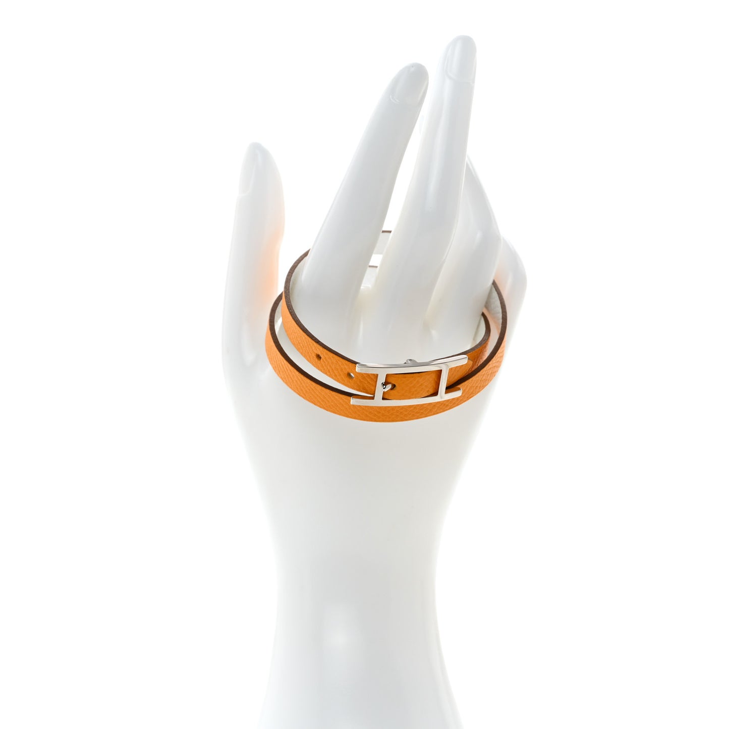Epsom Behapi Double Tour Bracelet M White Mango
