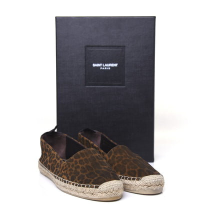 Saint Laurent Suede Leopard Print Espadrilles 39.5 9 of 9