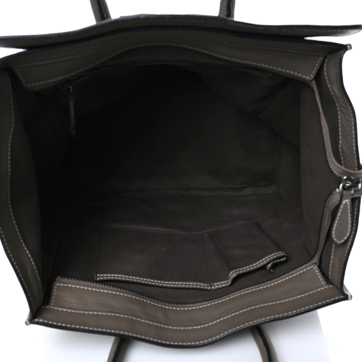 Celine Pebbled Calfskin Mini Luggage Souris 11 of 12