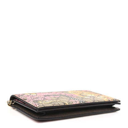 Gucci GG Supreme Monogram Bengal Chain Wallet Beige Pink 4 of 10