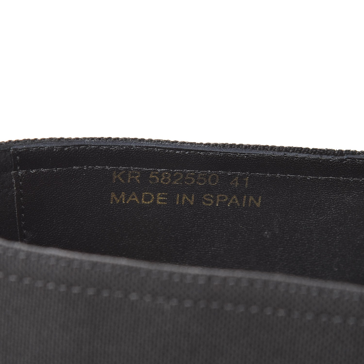 Saint Laurent Canvas Logo Embroidered Espadrilles 41 Black 8 of 10