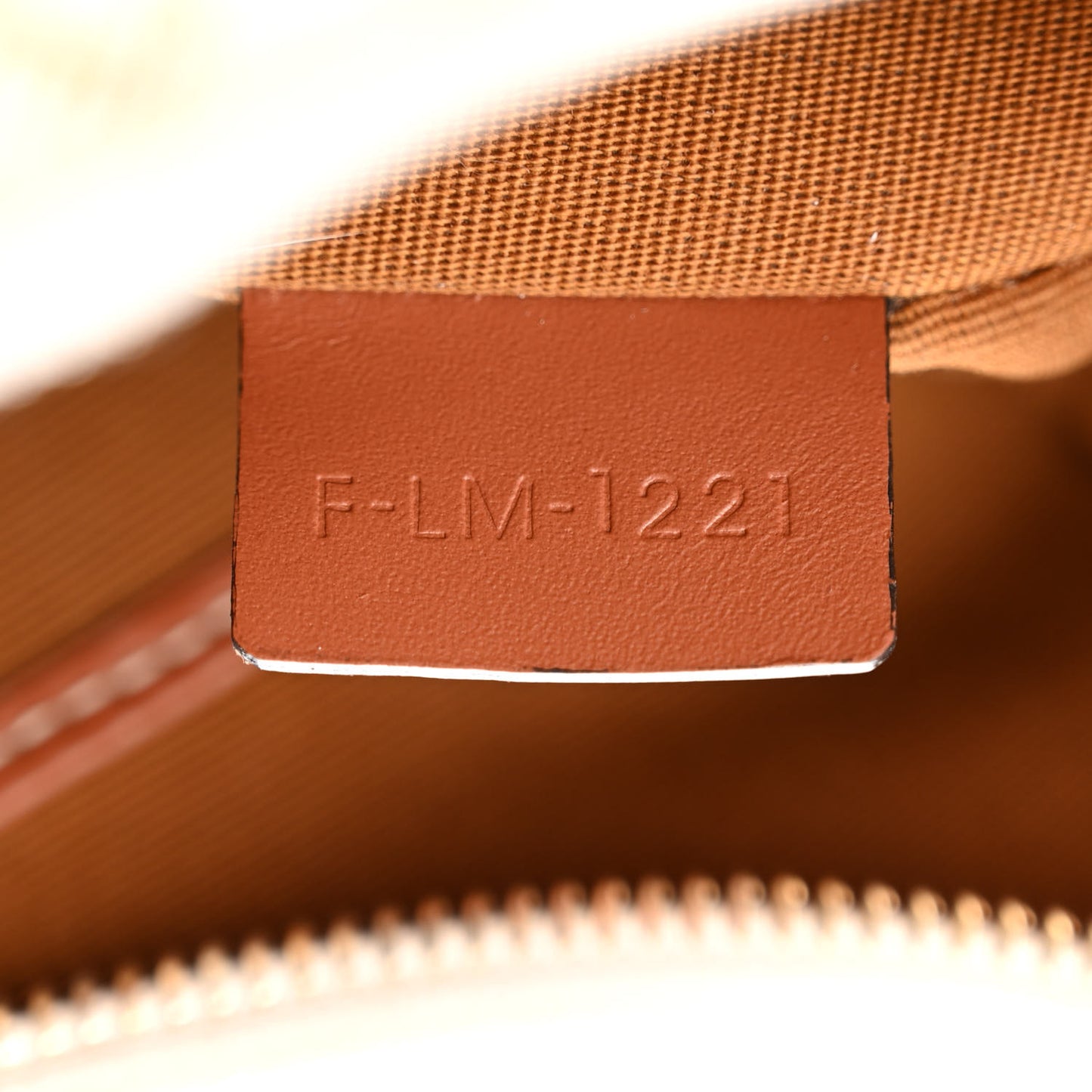 Canvas Calfskin Ava Triomphe Shoulder Bag White