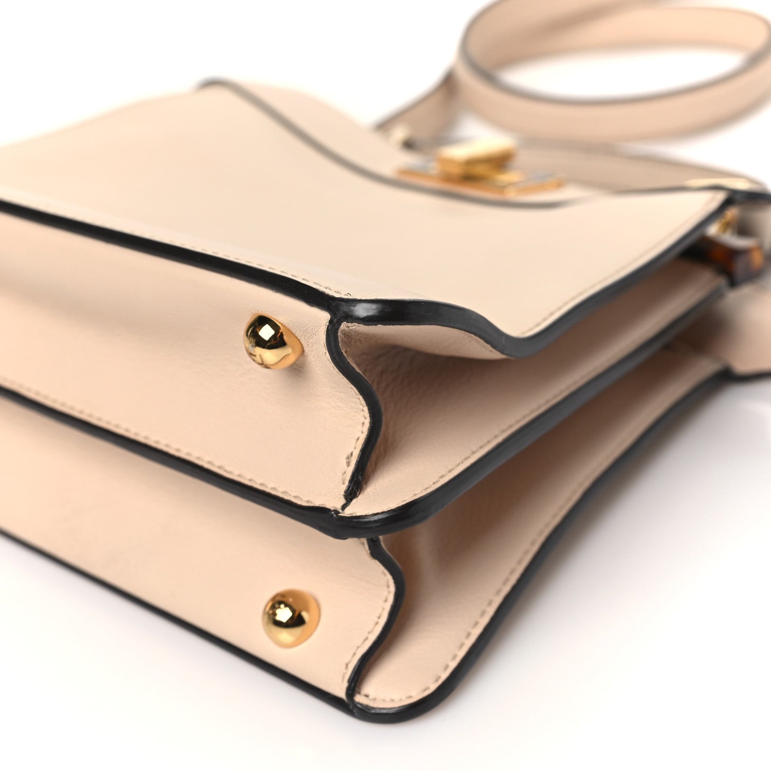 Fendi Vitello Seta Shiny Nappa Plexiglass Medium Peekaboo I SEE U Satchel Light Rose 9 of 10