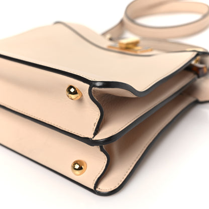 Fendi Vitello Seta Shiny Nappa Plexiglass Medium Peekaboo I SEE U Satchel Light Rose 9 of 10