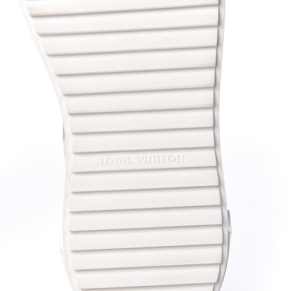 Louis Vuitton Monogram Giant Time Out Sneakers 38 Kaki White Beige 7 of 10