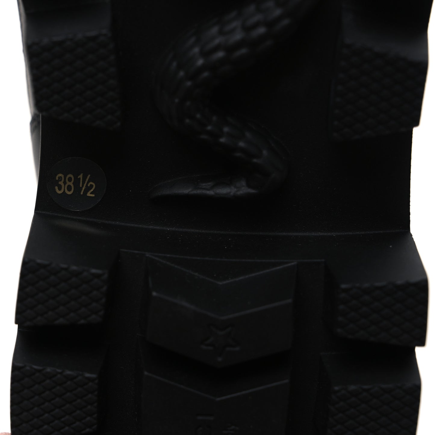 Calfskin Nappa Matelasse Frances Chelsea Boots 38.5 Black
