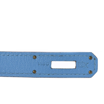 Hermes Chevre Mysore Horseshoe Birkin 30 Rose Shocking Celeste 7 of 34