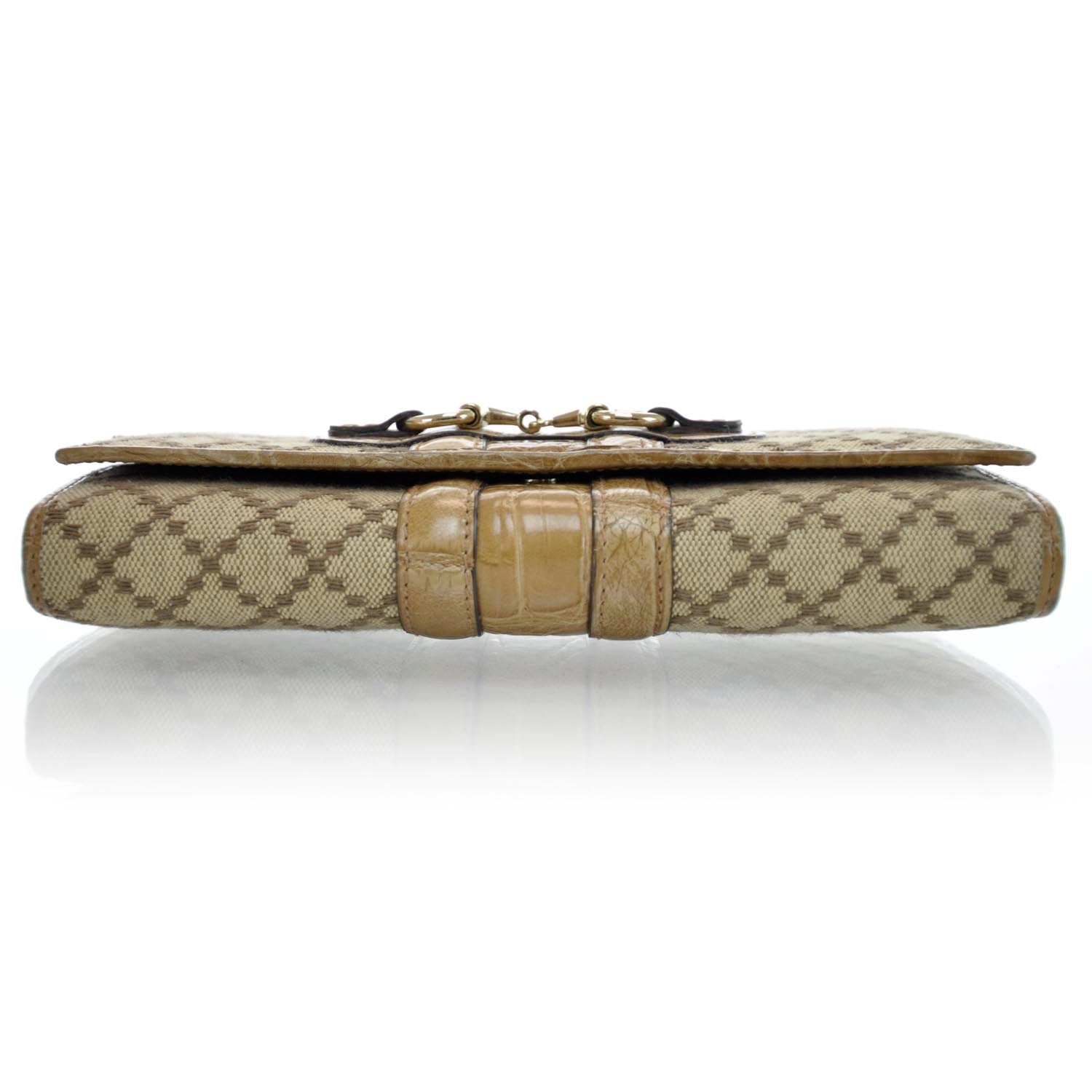 Gucci Diamante Crocodile Cathrine Continental Wallet 5 of 11