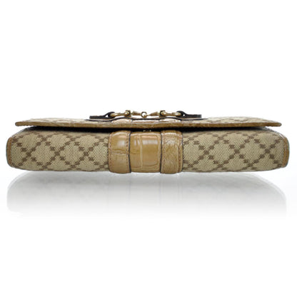 Gucci Diamante Crocodile Cathrine Continental Wallet 5 of 11
