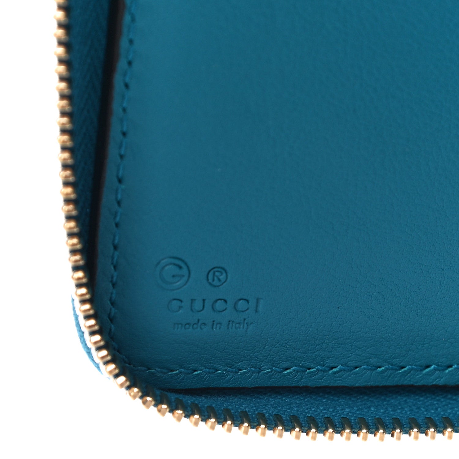 Gucci Microguccissima Zip Around Organizer Wallet Deep Cobalt 9 of 12