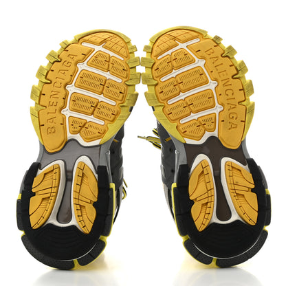 Balenciaga Mesh Nylon Womens Track Sneakers 39 Jaune Black White 5 of 11