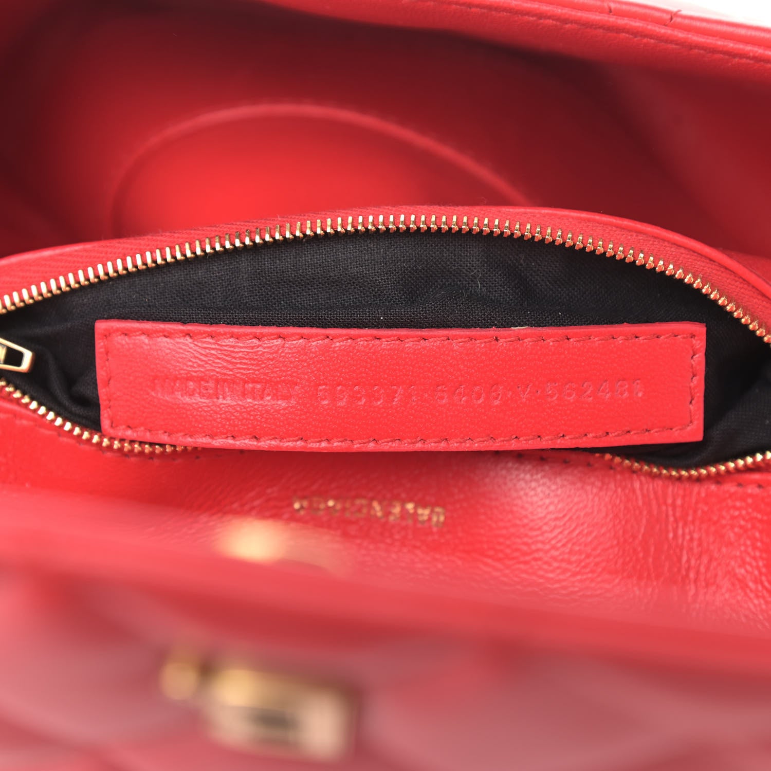 Balenciaga Nappa Calfskin Quilted Medium Touch B Shoulder Bag Bright Red 6 of 8