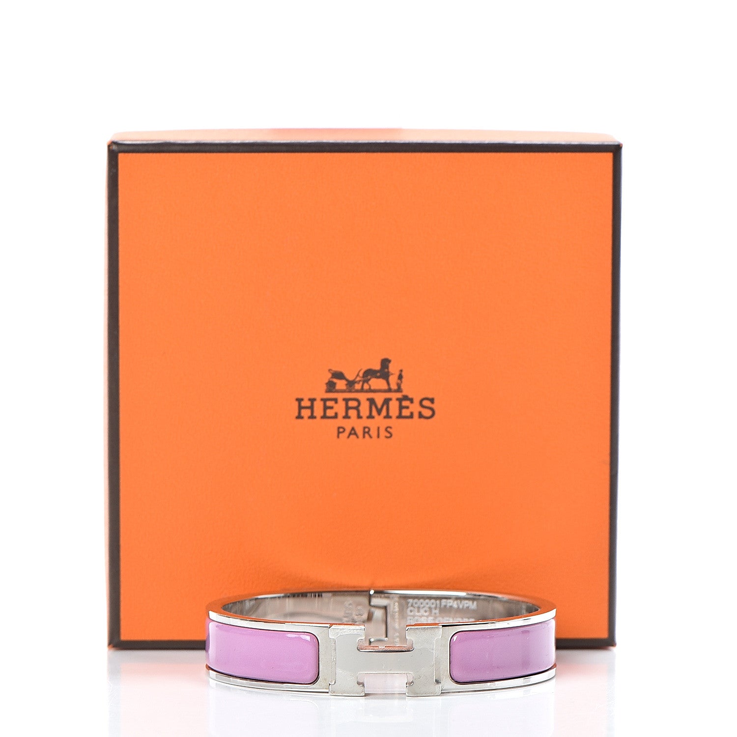 Hermes Enamel Narrow Clic Clac H Bracelet PM Rose Cendre 6 of 6